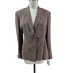 NWT DONCASTER Rayon Blend Ladies 3 pc Skirt/Pants Suit Brown/Peach Plus Sz 18
